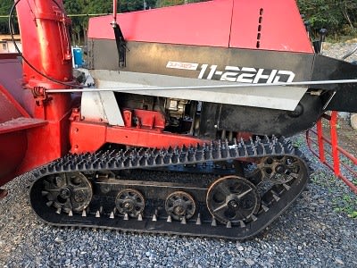 ヤナセ除雪機11-22HDゴムクローラー交換 - おいちゃんの田舎 ヤナセ除雪機11-22HDゴムクローラー交換 - おいちゃんの田舎