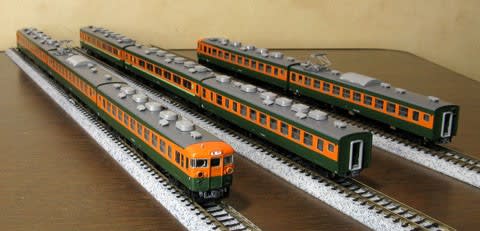 急行アルプス編成です~TOMIX「国鉄 165系急行電車 基本セットB 急行アルプス編成です~TOMIX「国鉄 165系急行電車 基本セットB