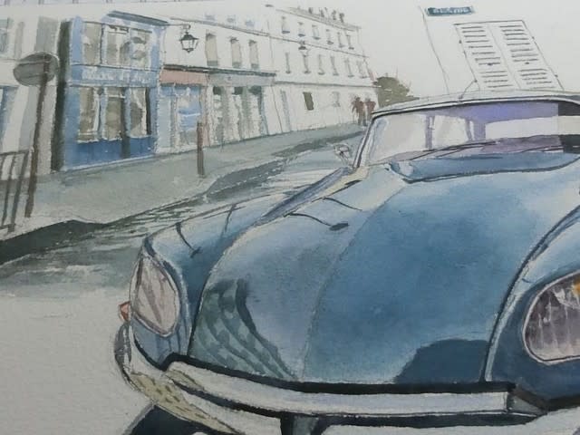 【税込】 シトロエンDS 水彩画 - sportscar graphic 
