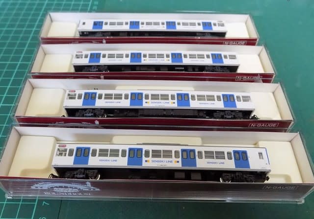 ROUNDHOUSEの10-911新103系仙石線色タイプ4両 ROUNDHOUSEの10-911新103系仙石線色タイプ4両
