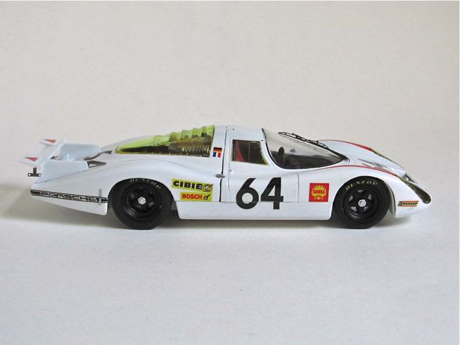 Porsche 907/908 No. 49 built in cream white without box mini