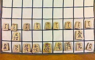 100円カフェカーテンで「手作り布将棋盤」 - MOONIE'S TEA ROOM