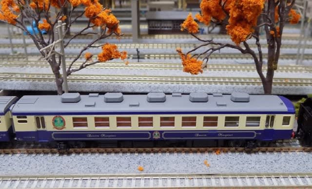 Nゲージ 鉄道模型 KATO10-270 ばんえつ 物語　新塗装 12系客車「SLばんえつ物語」新塗装が入線しました。KATO 10