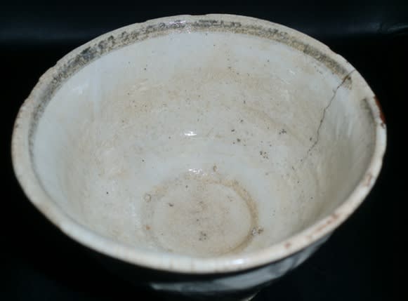 安南染付鳥草花文様茶碗 - 夜噺骨董談義