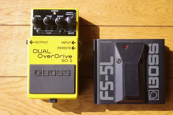 エフェクターその５ BOSS DUAL OverDrive SD-2 そして BOSS FOOT ...