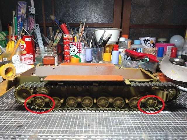 タコム1/35 日本陸軍150t超重戦車「オイ車」製作記 その5・塗装 タコム1/35 日本陸軍150t超重戦車「オイ車」製作記 その5・塗装