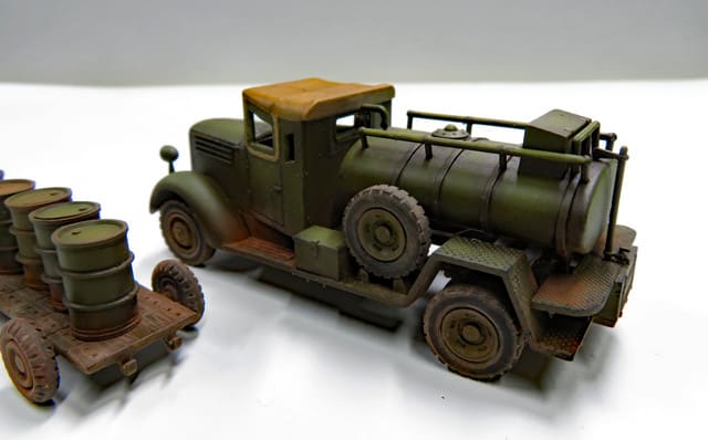 1/72 isuzu TX-40 #4 完成 - はじめの戦車模型づくり