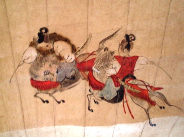 扇面 原在明 直筆 扇 画家 絵師 原派 江戸後期 絵画 書画骨董