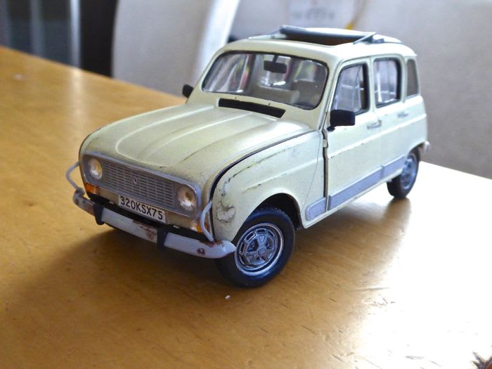 1/24 エブロ ルノーキャトル GTL EBBRO RENAULT 4 GTL clan 完成！ - sportscar graphic