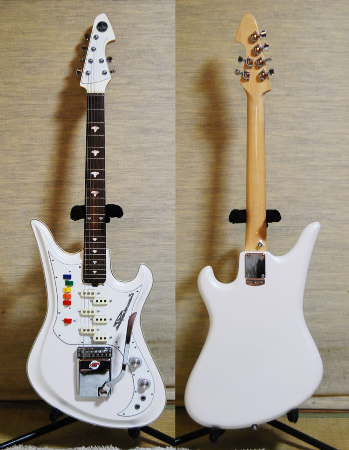 Teisco Spectrum 5 Pearl White テスコ スペクトラム カワイ 日本製 ハードケース付き
