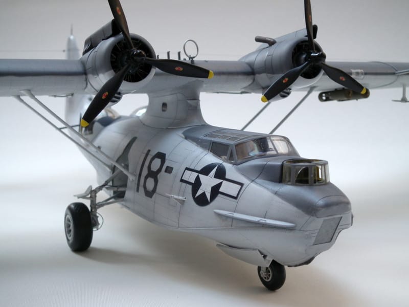【送料込】 モノグラム1／48 PBY－5A 自己満足日記 - カタリナ完成 航空機・ヘリコプター