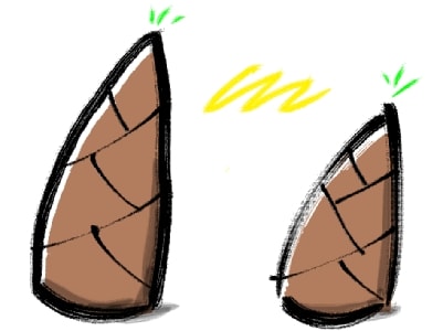 たけのこ イラスト シンプルイラスト素材