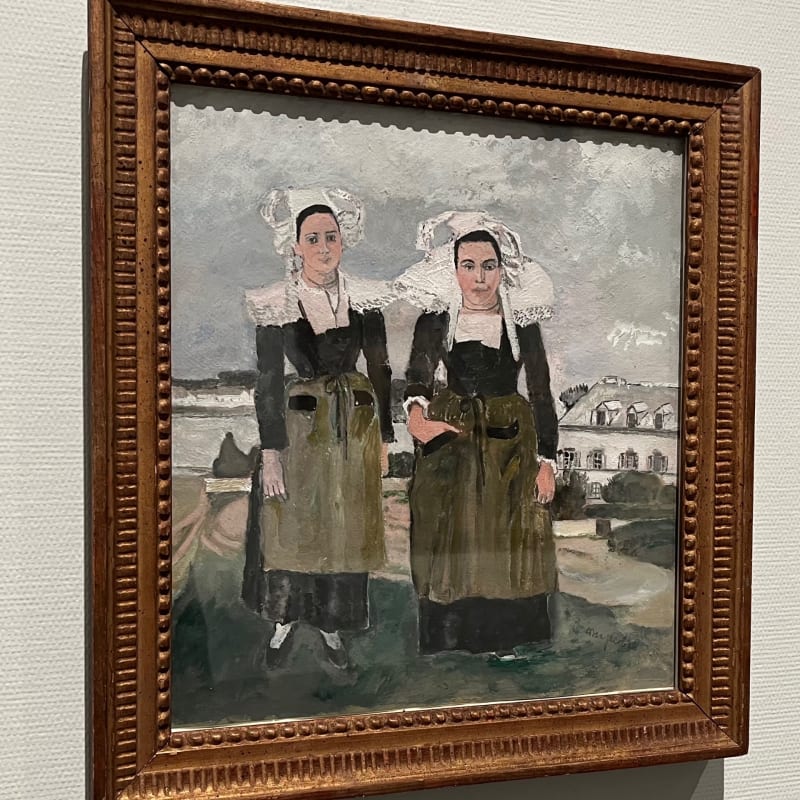 日傘をさすブルターニュの女たち』 エミール・ベルナール - 絵画