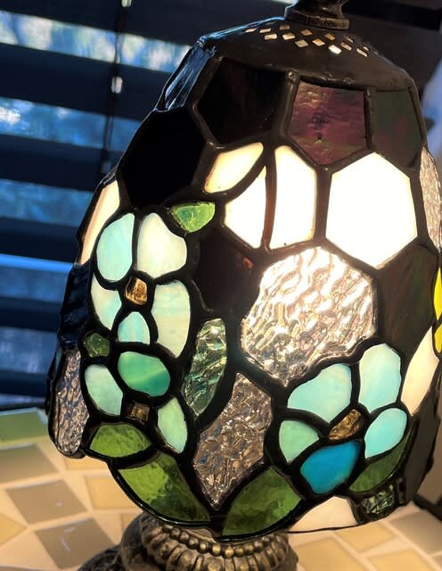 アップルブロッサムのランプ (03/09) - Stained Glass : Stained