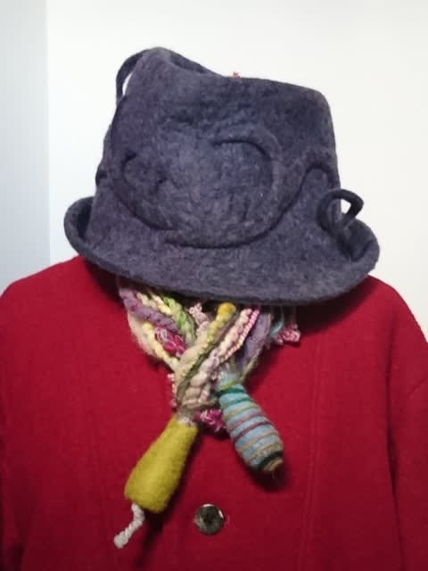 【★超目玉】 森 フェルト帽子作家 玄子『Gen 横浜の着物リメイク - hat展』 帽子
