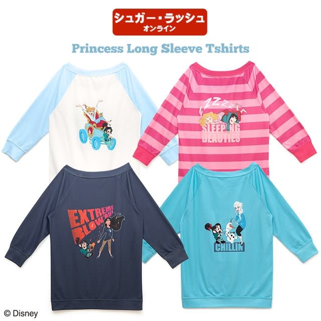 プリンセス・ロングTシャツ(シュガー・ラッシュ:オンラインver プリンセス・ロングTシャツ(シュガー・ラッシュ:オンラインver