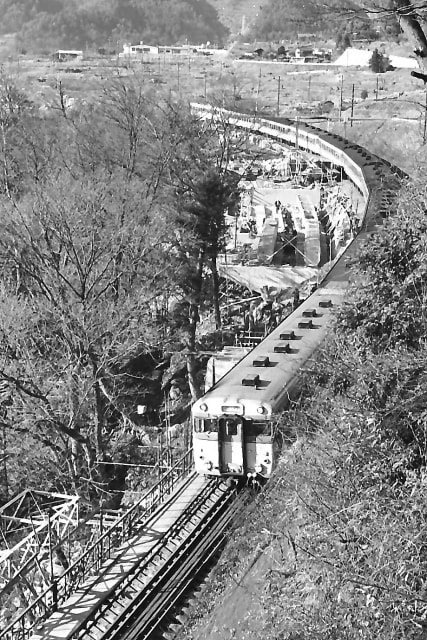 昭和40年代前半の鉄道写真（95・中央西線電化の記録㉞