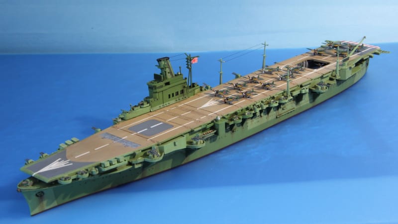 1/700タミヤ空母 隼鷹 ウォーターライン製作(その8 完成