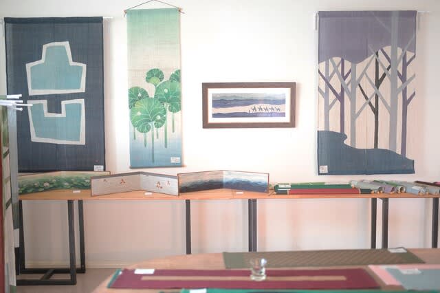 暮らしを彩る染め布 田尾日出郎 染色展 始まりました