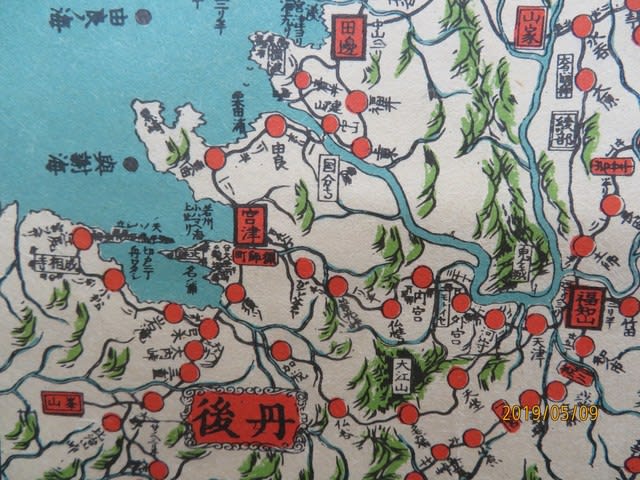 ネットで見る古地図資料館 日本古地図学会 方角改正五畿内掌覧 天保12年木版多色摺複製図 - 新日本古地図学会