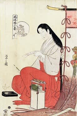 鳥文斎榮之 「風流略六哥仙」「風俗略六芸」 - 豆本三昧我褸芥