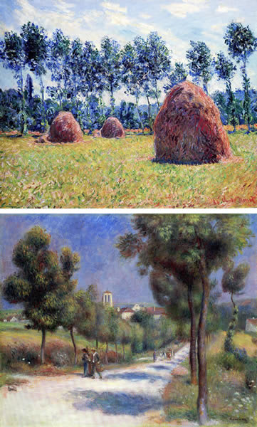 Claude おとなしかっ Monet 風景画 油彩 1974年