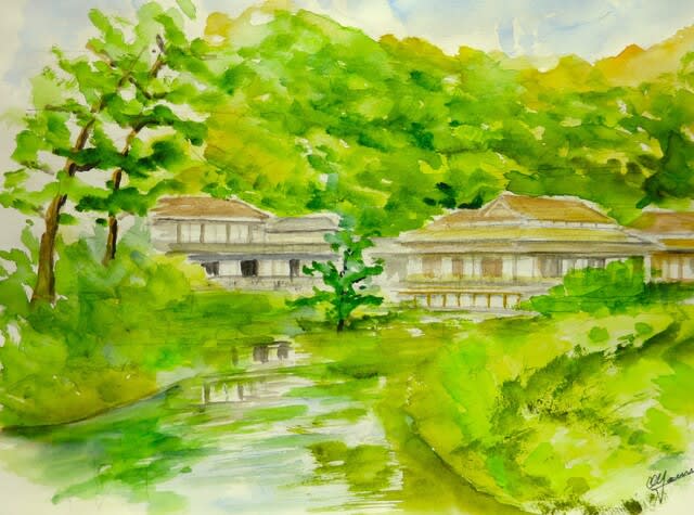 スケッチ風景画～横浜三渓園庭園 - MR.コールマンの挑戦日記