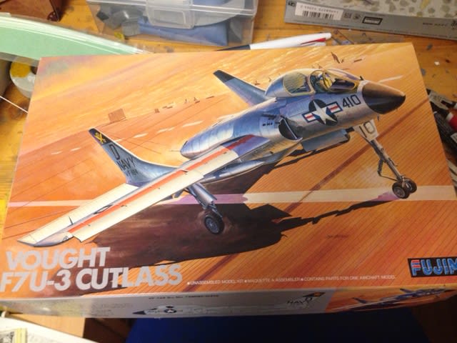 フジミ模型 1/72 F7U-3「カットラス」 - ゆりつか日記