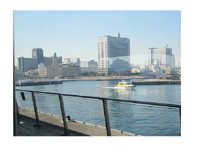横浜港/大桟橋から - 無名シニアの水彩画日記