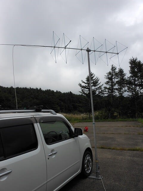 キュビカルクワッド・アンテナ（144Mhz・6エレメント）試験運用