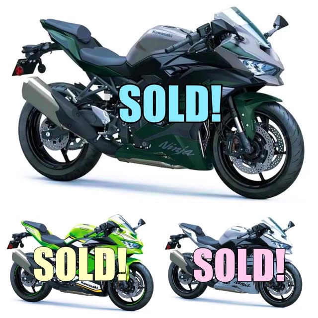 2024/8/18◇お盆終了♬「ZX-4R」シリーズ9月入荷分完売です 2024/8/18◇お盆終了♬「ZX-4R」シリーズ9月入荷分完売です
