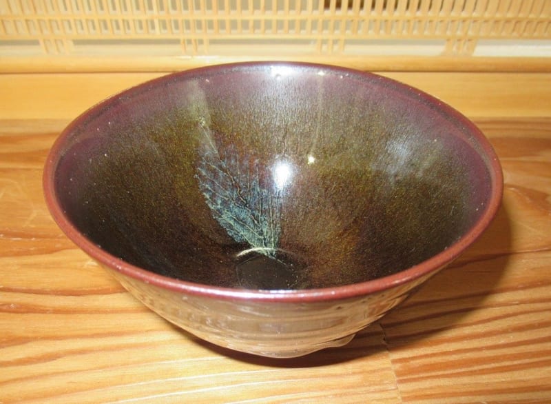 平野庫太郎作 木葉天目茶碗 - 夜噺骨董談義 平野庫太郎作 木葉天目茶碗 - 夜噺骨董談義