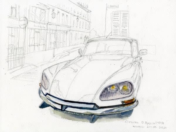 最安値 シトロエンDS 水彩画 - sportscar graphic 