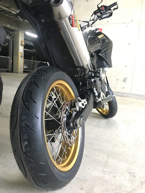 WR250X チューブレス&タイヤ交換 完成 - わっしょい WR250X チューブレス&タイヤ交換 完成 - わっしょい