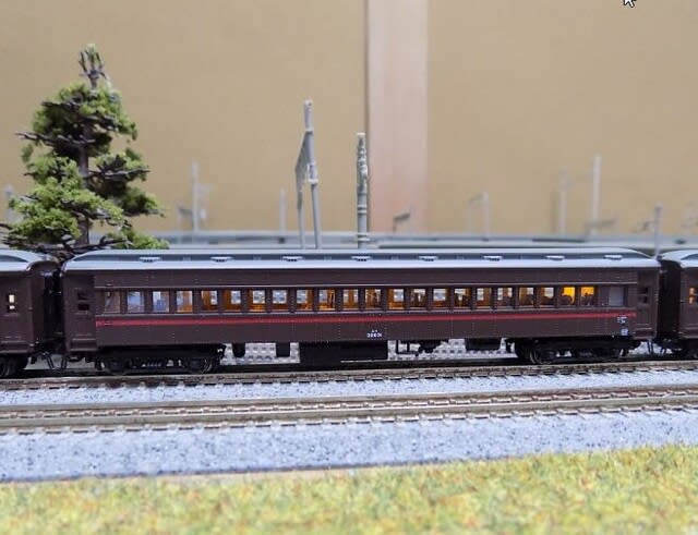 古典 MODEMOのNS106 国鉄20m級 戦前仕様普通列車の室内灯 旧型客車 鉄道模型