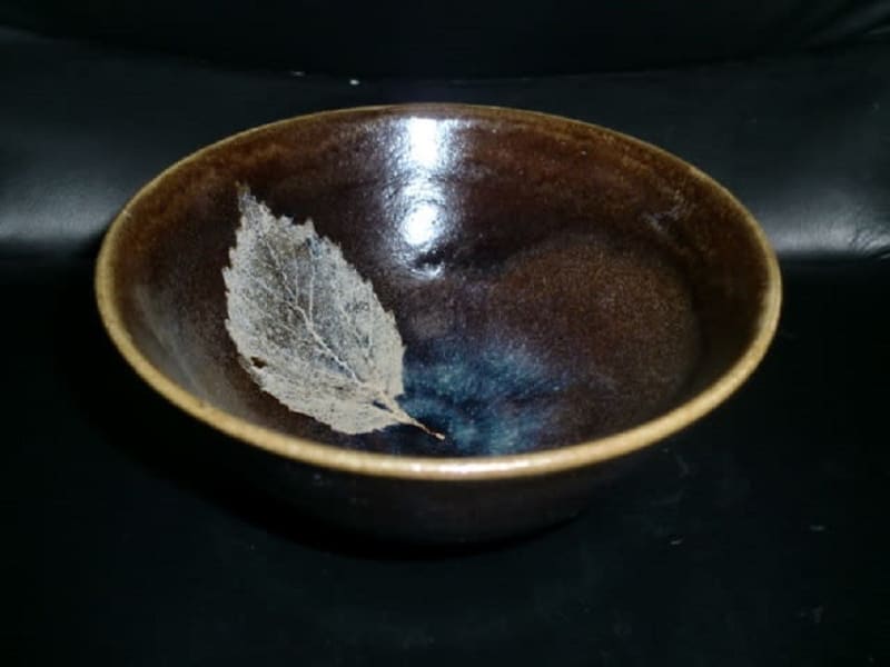 平野庫太郎作 木葉天目茶碗 - 夜噺骨董談義 平野庫太郎作 木葉天目茶碗 - 夜噺骨董談義