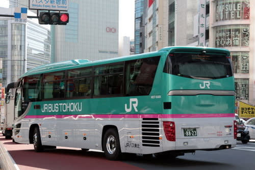 ジェイアール バス東北の新車 日野セレガHD「はやぶさカラー