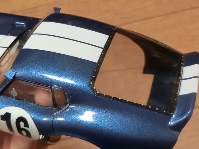 1/24 グンゼ改造 シェルビーコブラデイトナクーペ 製作中2 1/24 グンゼ改造 シェルビーコブラデイトナクーペ 製作中2