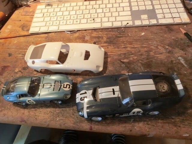 1/24 グンゼ改造 シェルビーコブラデイトナクーペ 製作開始 1/24 グンゼ改造 シェルビーコブラデイトナクーペ 製作開始