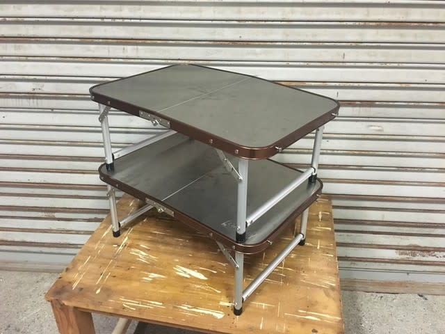 コールマン ステンレスファイヤーサイドテーブル - 家具