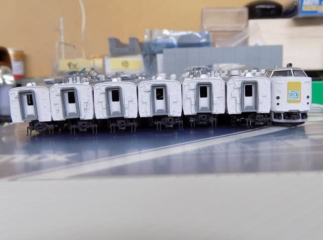 TOMIXの92648 JR485系特急電車（ひたちカラー）を弄る