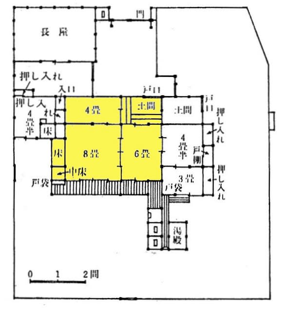お気に入りの 備前岡山藩領建物絵図○安永2年(1773) 東武古産絵図? 武家屋敷 和書
