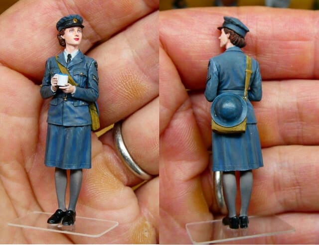 1/35 LIFE MINIATURES WAAF ASSISTANT SECTION LEADER 1940-1941 （２） -  見ると自信の湧く模型製作ブログ