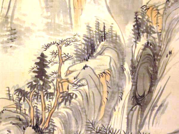 浅絳観瀑山水図 藤本鉄石筆 その2 - 夜噺骨董談義 浅絳観瀑山水図 藤本鉄石筆 その2 - 夜噺骨董談義