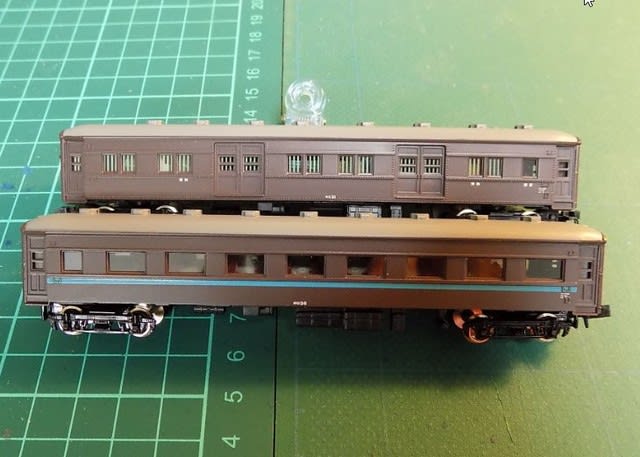 ＭＯＤＥＭＯのNS105 国鉄旧型客車 臨客・準急列車 基本車両セットを弄る - ＭＲＦＣ村井レールファンクラブ（1999~）の運転会記録と鉄道模型日記