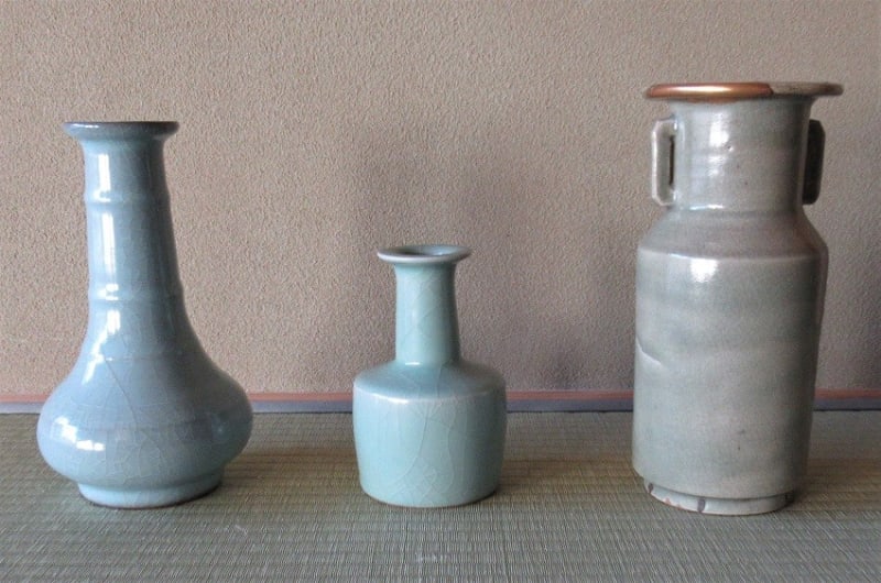 憧れの青磁、それは砧青磁 龍泉窯 砧青磁花入 - 夜噺骨董談義 憧れの青磁、それは砧青磁 龍泉窯 砧青磁花入 - 夜噺骨董談義