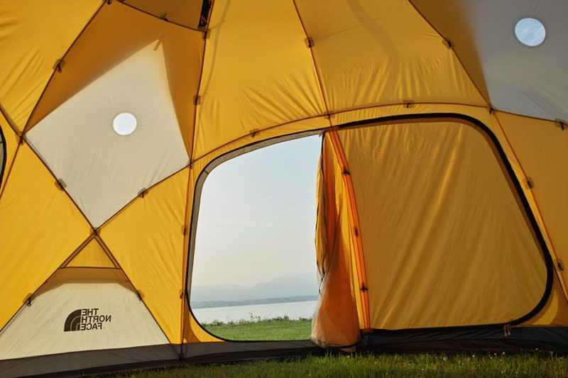 THE NORTH FACE DOME 8 試し張り - スローでいこうよ