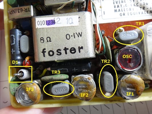 古いSONY製トランジスタラジオ TR-63の修理(1/6) - 東京里山 古いSONY製トランジスタラジオ TR-63の修理(1/6) - 東京里山