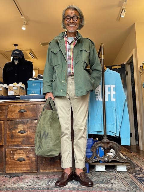 ボーイズマーケット M.I.D.A M65ナイロン素材ジャケット