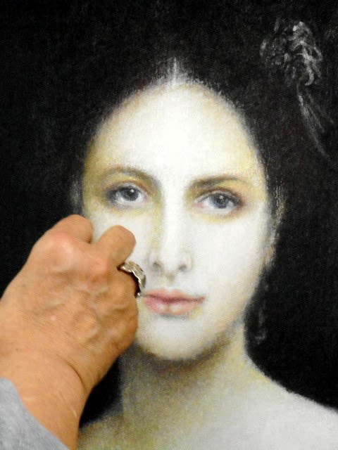 大谷郁代のパステル画技法「ブグローの美しい人物画から学ぶ